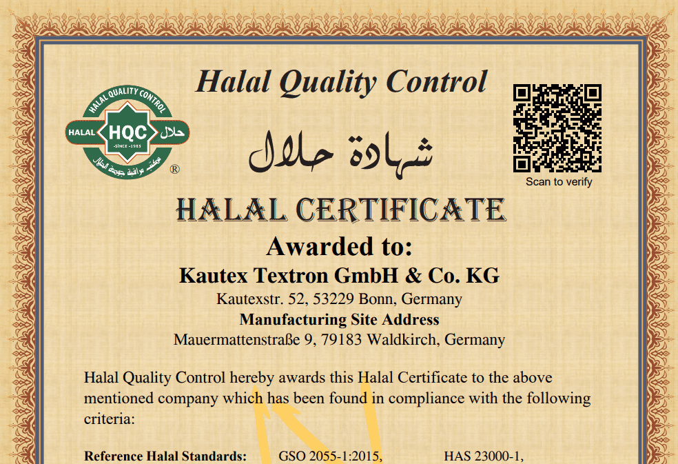 Halal Certificate Waldkirch